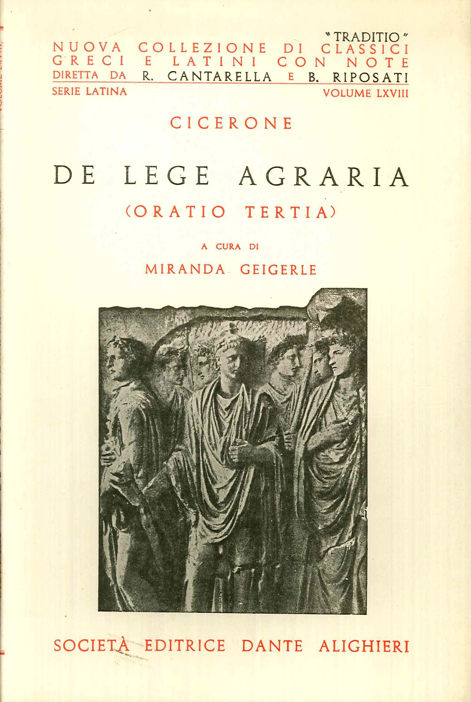 De lege agraria. Oratio tertia De lege agraria. Oratio tertia
