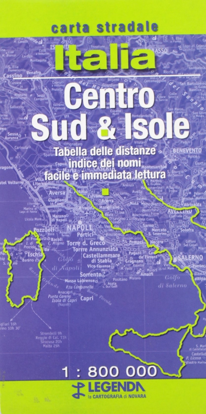 Carta d'Italia. Centro-Sud 1.800.000 Carta d'Italia. Centro-Sud 1.800.000