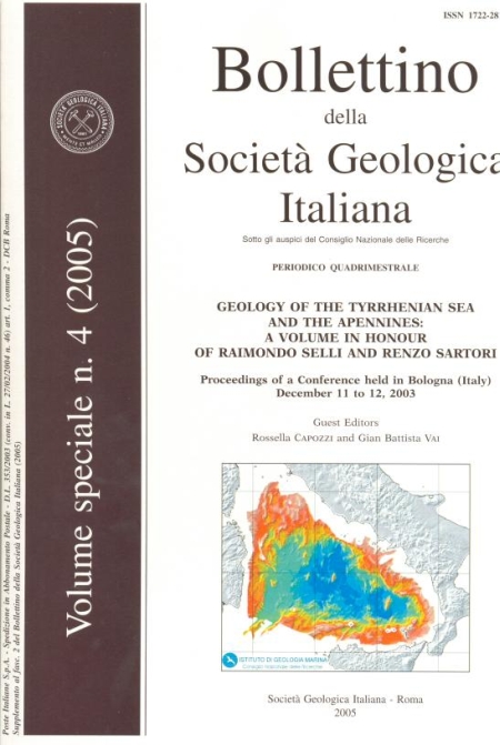 Geology of the Tyrrhenian sea and the Appennines. A volume in honour of Raimondo Selli and Renzo Sartori Geology of the Tyrrhenian sea and the Appennines. A volume in honour of Raimondo Selli and Renzo Sartori