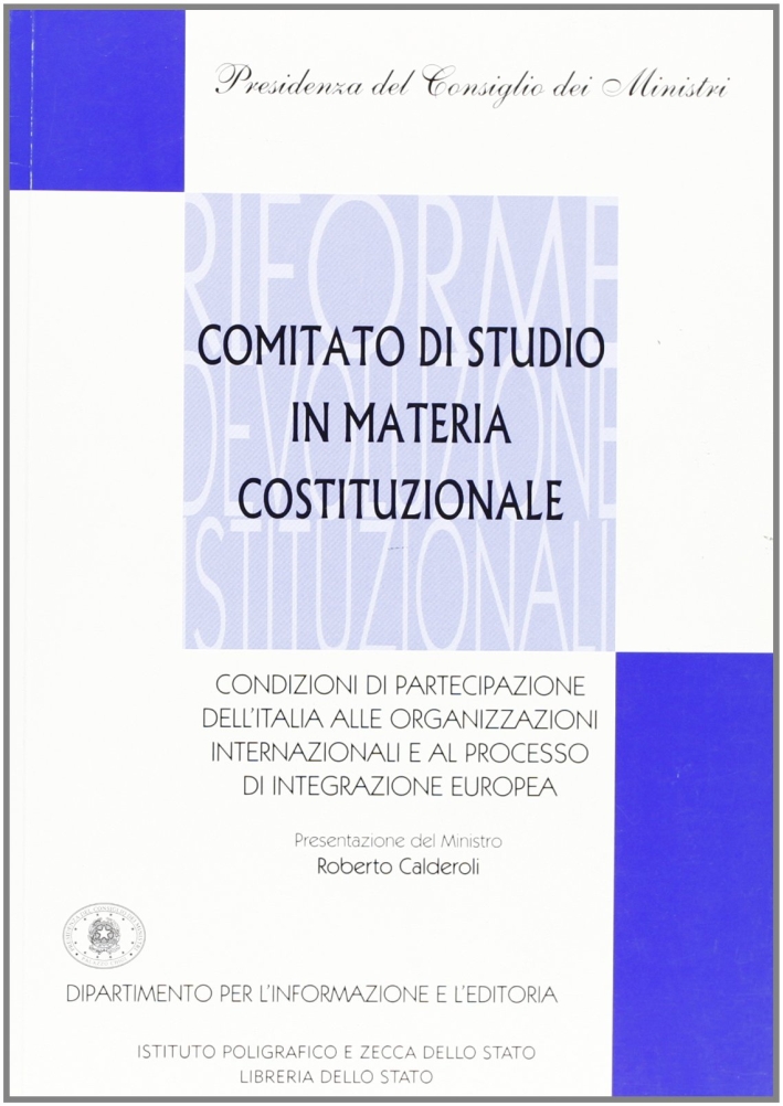 Comitato di studio in materia costituzionale Comitato di studio in materia costituzionale