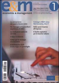 Economia & Management. Vol. 1 Economia & Management. Vol. 1