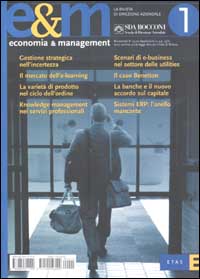 Economia & Management. Vol. 1 Economia & Management. Vol. 1