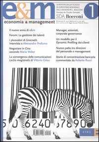 Economia & Management. Vol. 1 Economia & Management. Vol. 1