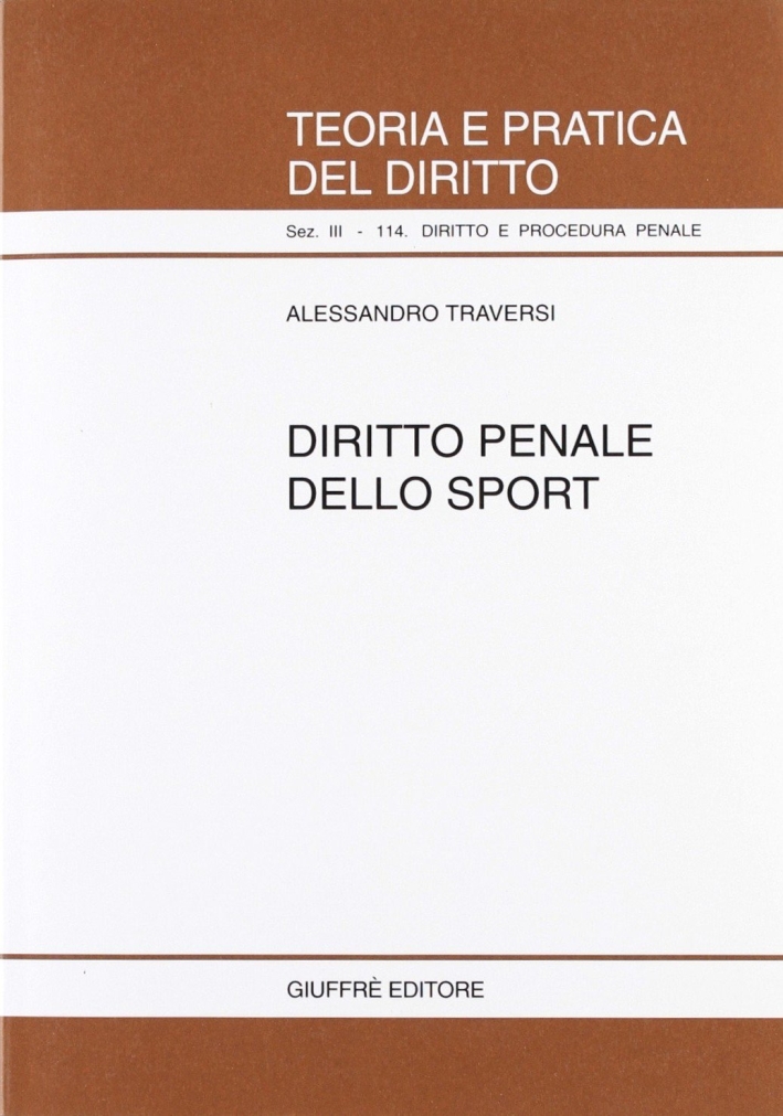 Diritto penale dello sport Diritto penale dello sport