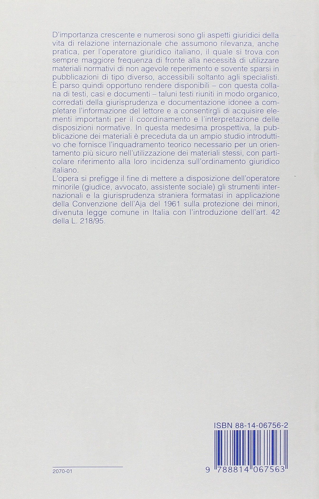 Protezione dei minori e diritto internazionale privato Protezione dei minori e diritto internazionale privato