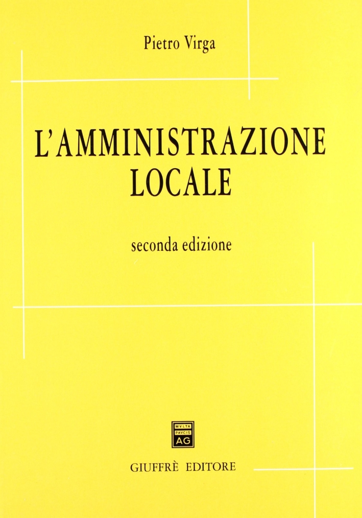 L'amministrazione locale L'amministrazione locale