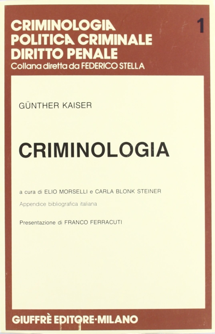 Criminologia Criminologia