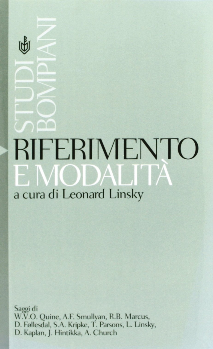 Riferimento e modalità Riferimento e modalità