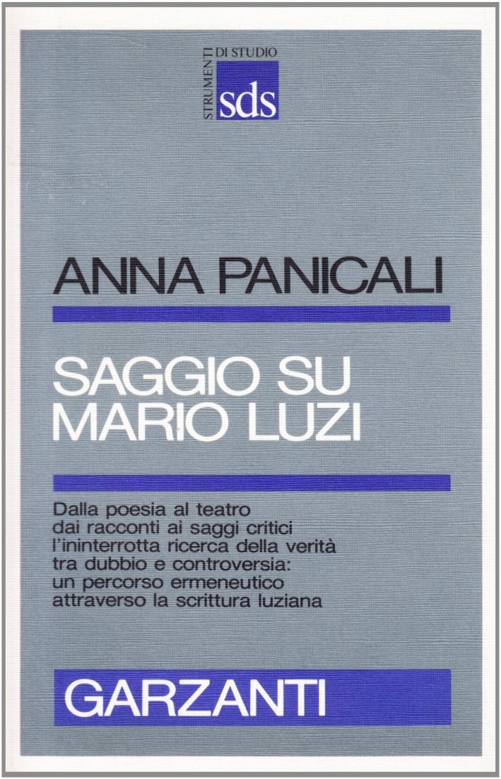 Saggio su Mario Luzi Saggio su Mario Luzi
