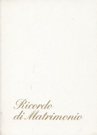 Ricordo di matrimonio Ricordo di matrimonio