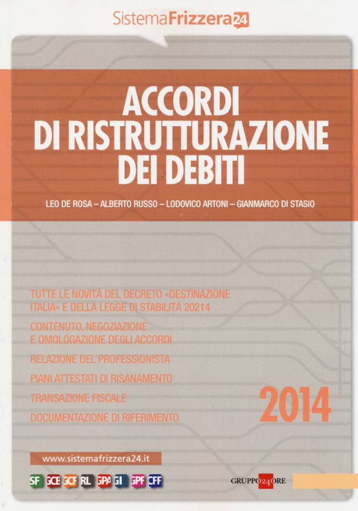 Accordi di ristrutturazione dei debiti Accordi di ristrutturazione dei debiti