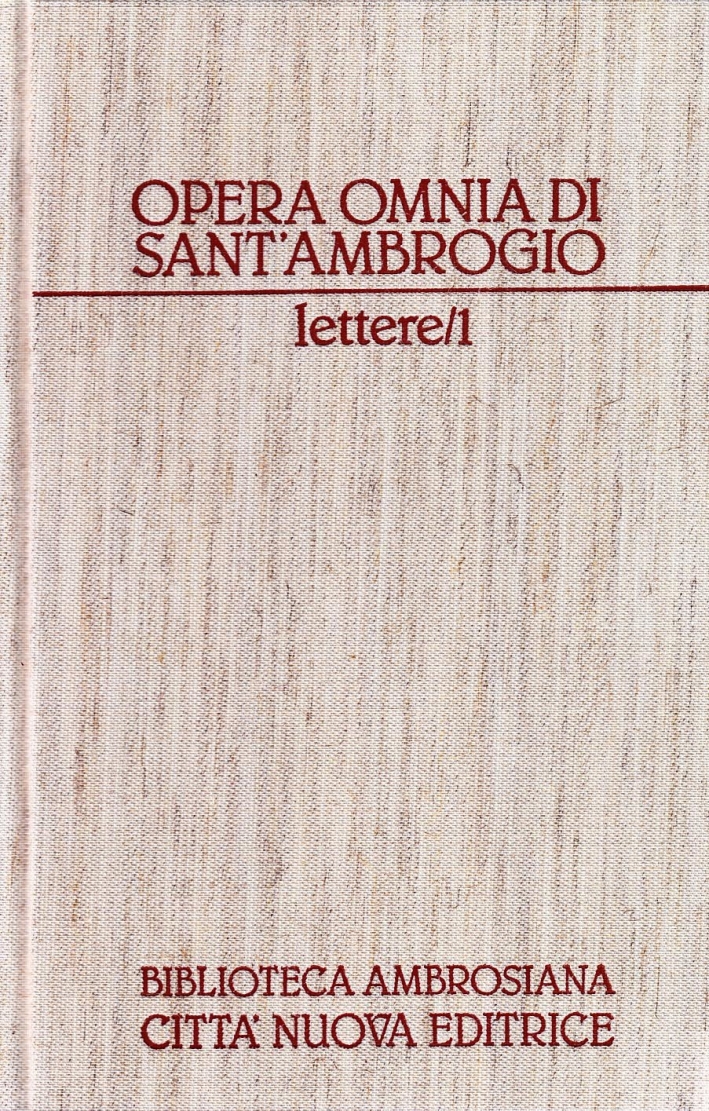 Opera Omnia. Vol. 19/1: lettere Opera Omnia. Vol. 19/1: lettere
