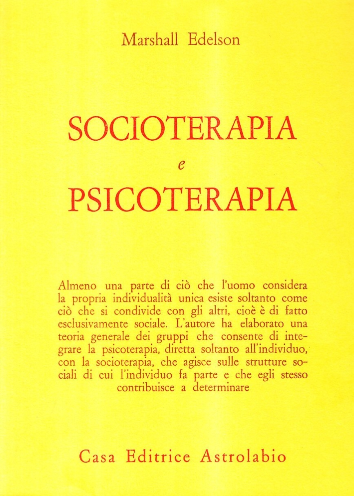 Socioterapia e psicoterapia Socioterapia e psicoterapia
