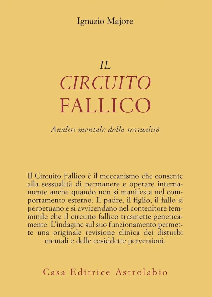 Il circuito fallico. Analisi mentale della sessualità Il circuito fallico. Analisi mentale della sessualità