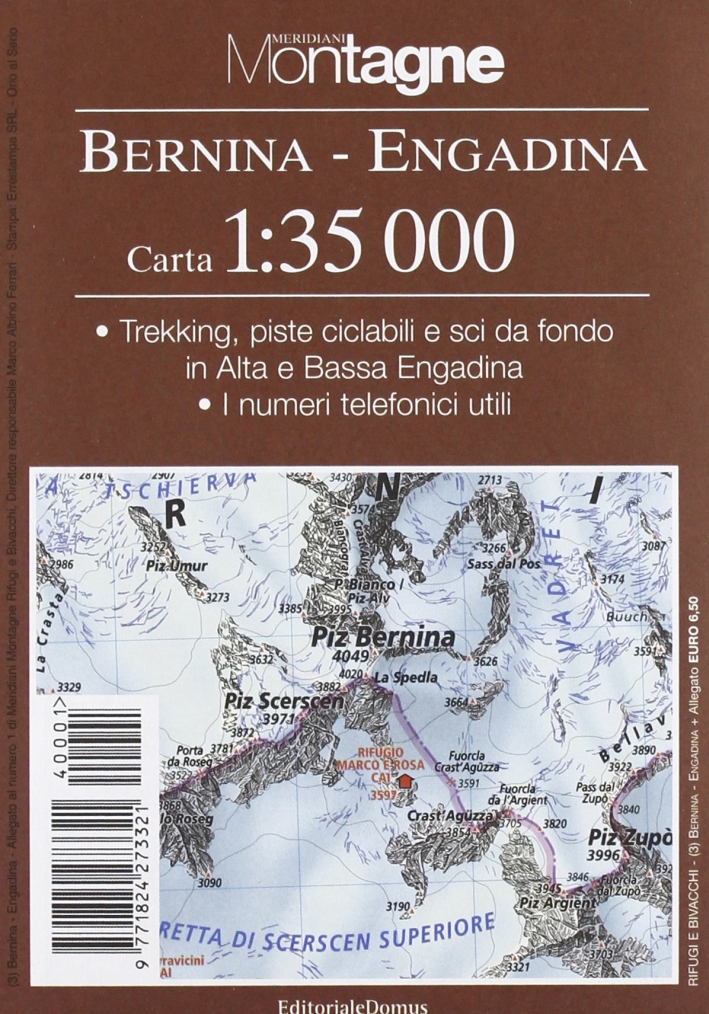 Engadina. Con carta 1:35.000 Engadina. Con carta 1:35.000