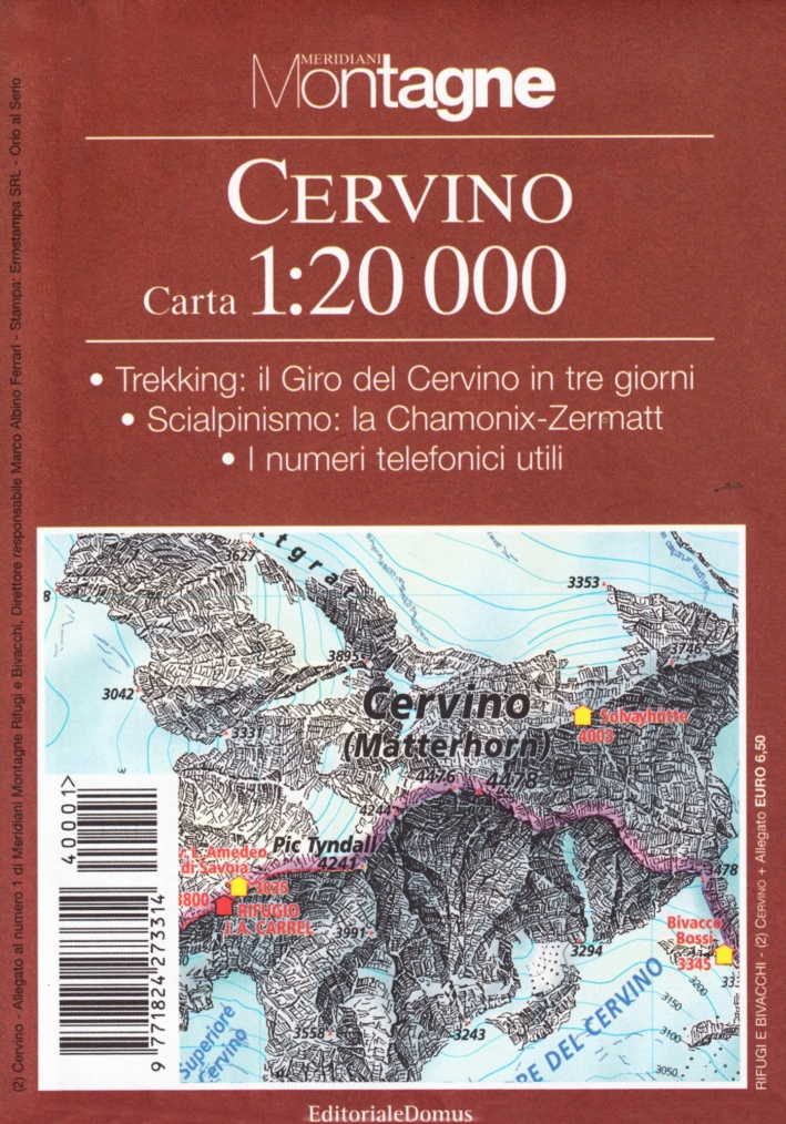 Cervino. Con carta 1:20.000 Cervino. Con carta 1:20.000