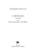 Carteggio 1911-1959
