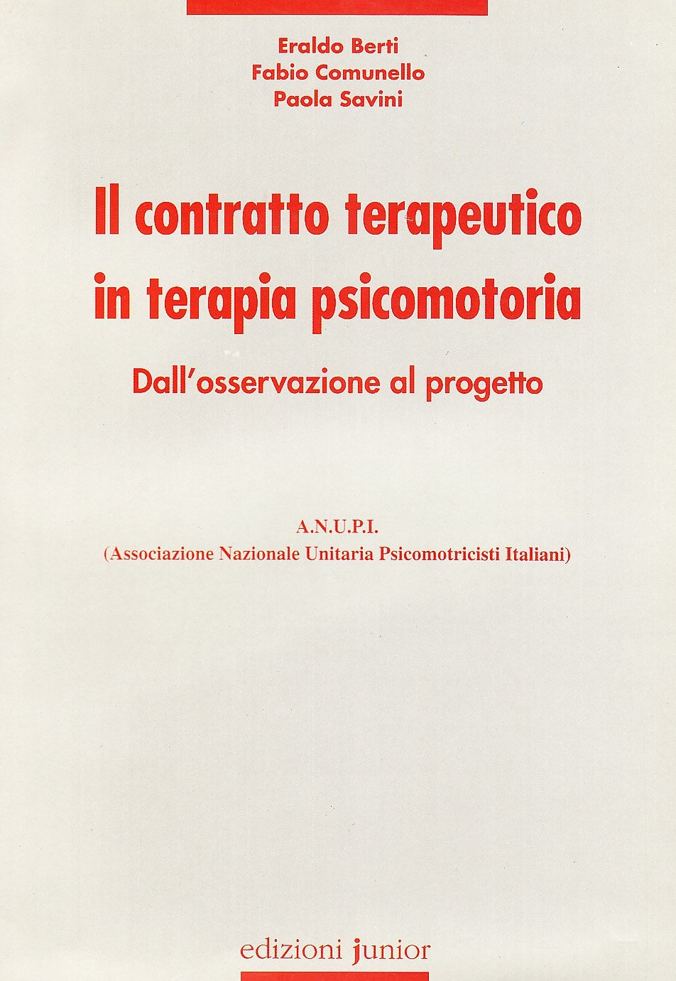 Il contratto terapeutico in terapia psicomotoria. Dall'osservazione al progetto