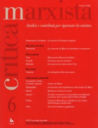 Critica marxista (2018). Vol. 6: Novembre-Dicembre