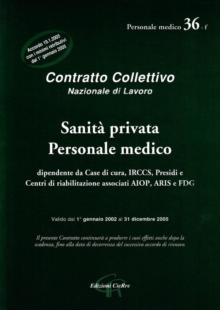 CCNL sanità privata personale medico CCNL sanità privata personale medico