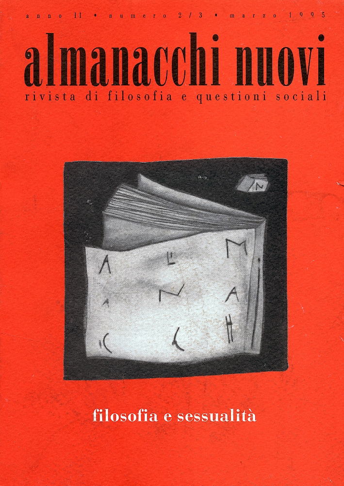 Filosofia e sessualità. Rivista di filosofia e questioni sociali Filosofia e sessualità. Rivista di filosofia e questioni sociali