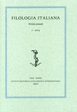 Filologia italiana. 2. 2005 Filologia italiana. 2. 2005