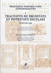 Tractatus de dignitate et potestate seculari. Venetiis 1548 Tractatus de dignitate et potestate seculari. Venetiis 1548