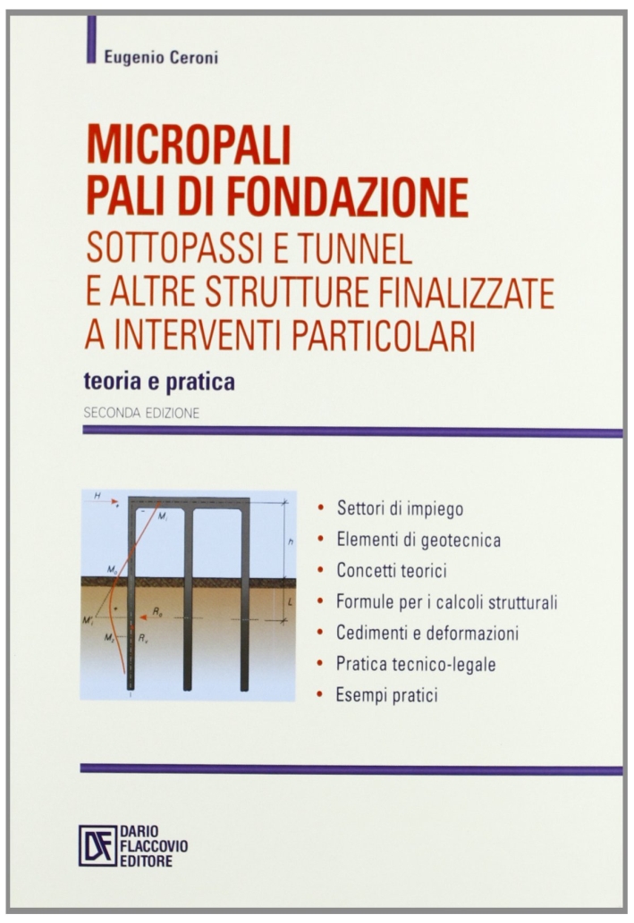Micropali, pali di fondazione, sottopassi e tunnel e altre strutture finalizzate a interventi particolari Micropali, pali di fondazione, sottopassi e tunnel e altre strutture finalizzate a interventi particolari