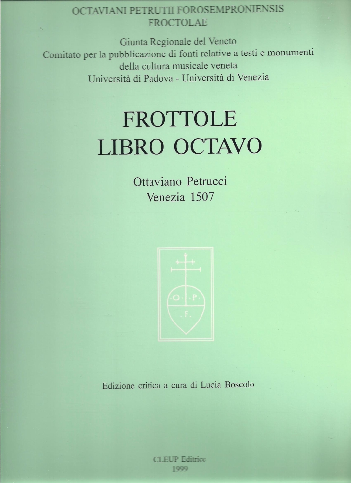 Frottole. Libro octavo Frottole. Libro octavo