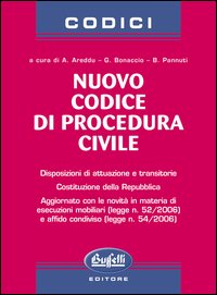 Nuovo codice di procedura civile. Nuovo codice di procedura civile.