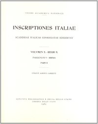 Inscriptiones Italiae. Regio 10ª. Vol. 5/2: Brixia