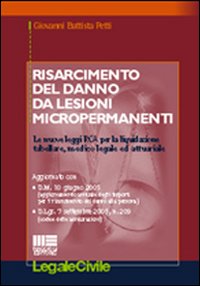 Risarcimento del danno da lesioni micropermanenti Risarcimento del danno da lesioni micropermanenti