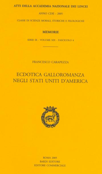 Ecdotica galloromanza negli Stati Uniti d'America Ecdotica galloromanza negli Stati Uniti d'America