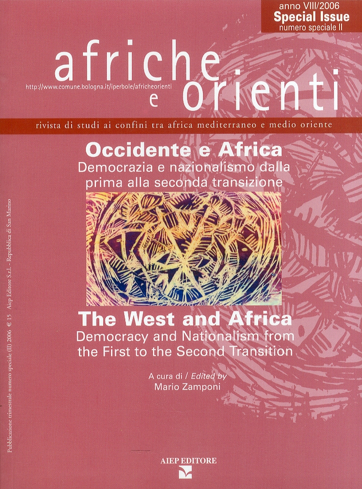 Afriche e Orienti. Speciale 2/2006. Occidente e Africa Afriche e Orienti. Speciale 2/2006. Occidente e Africa
