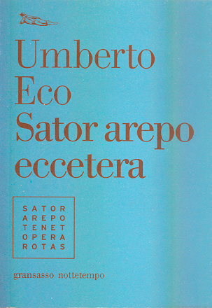 Sator arepo eccetera Sator arepo eccetera