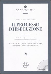 Il processo di esecuzione. Dopo la riforma del processo civile attuata dalla Legge n. 80 del 14 maggio 2005 e ss. mod. Con CD-ROM Il processo di esecuzione. Dopo la riforma del processo civile attuata dalla Legge n. 80 del 14 maggio 2005 e ss. mod. Con CD-ROM