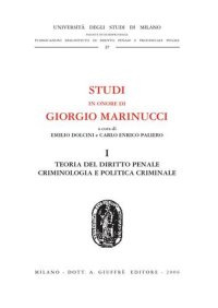 Studi In Onore Di Giorgio Marinucci