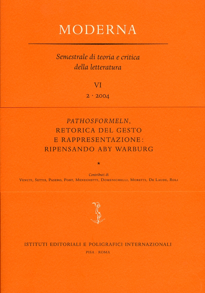 Pathosformeln, retorica del gesto e rappresentazione. ripensando Aby Warburg. 6. 2. 2004 Pathosformeln, retorica del gesto e rappresentazione. ripensando Aby Warburg. 6. 2. 2004