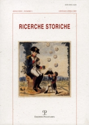 Ricerche Storiche. Nuova serie. Anno XXXV/1. 2005 Ricerche Storiche. Nuova serie. Anno XXXV/1. 2005