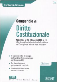 Compendio di diritto costituzionale Compendio di diritto costituzionale