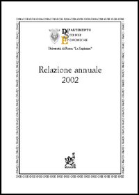 Relazione annuale 2002 Relazione annuale 2002