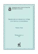 Selezione di portafogli ottimi con vincolo di shortfall Selezione di portafogli ottimi con vincolo di shortfall