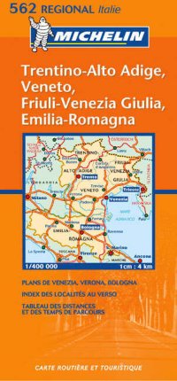 Trentino Alto Adige, Friuli Venezia Giulia, Emilia Romagna 1:400.000