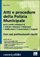 Atti e procedure della polizia municipale Atti e procedure della polizia municipale