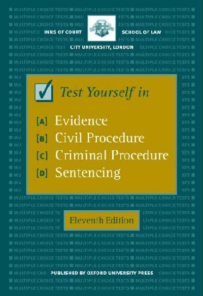 Test Yourself in Evidence, Civil Procedure, Criminal.... Test Yourself in Evidence, Civil Procedure, Criminal....