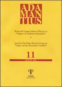Adamantius. Notiziario del Gruppo Italiano di Ricerca su Adamantius. Notiziario del Gruppo Italiano di Ricerca su