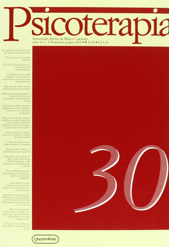 Psicoterapia. Vol. 30 Psicoterapia. Vol. 30