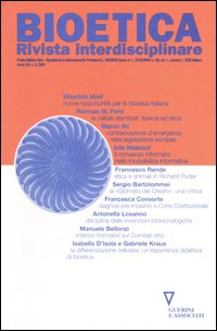 Bioetica. Rivista interdisciplinare (2006). Vol. 3 Bioetica. Rivista interdisciplinare (2006). Vol. 3