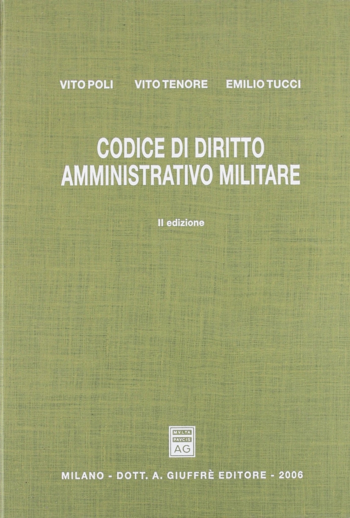 Codice di diritto amministrativo militare Codice di diritto amministrativo militare