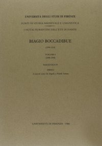 Le imbreviature di Ser Biagio Boccadibue 4 - fascicolo IV: Indici